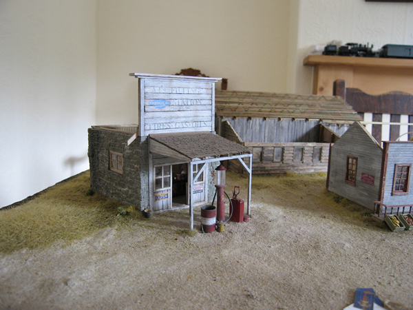 Diorama buildings installed