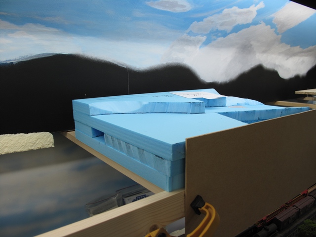 Diorama base in place