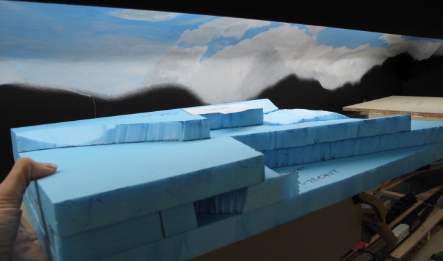 Diorama base in place
