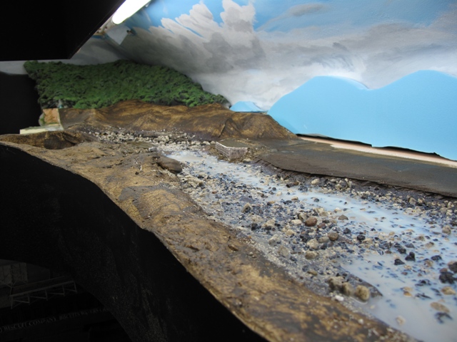 Upper Level river with acrylic varnish
