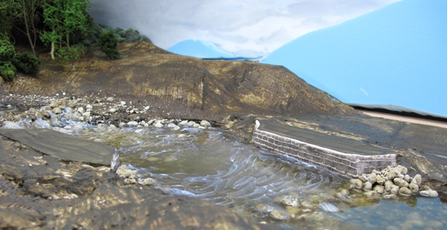 Upper level river bed