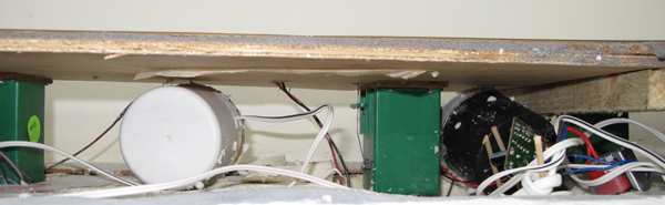 Speaker under the layout