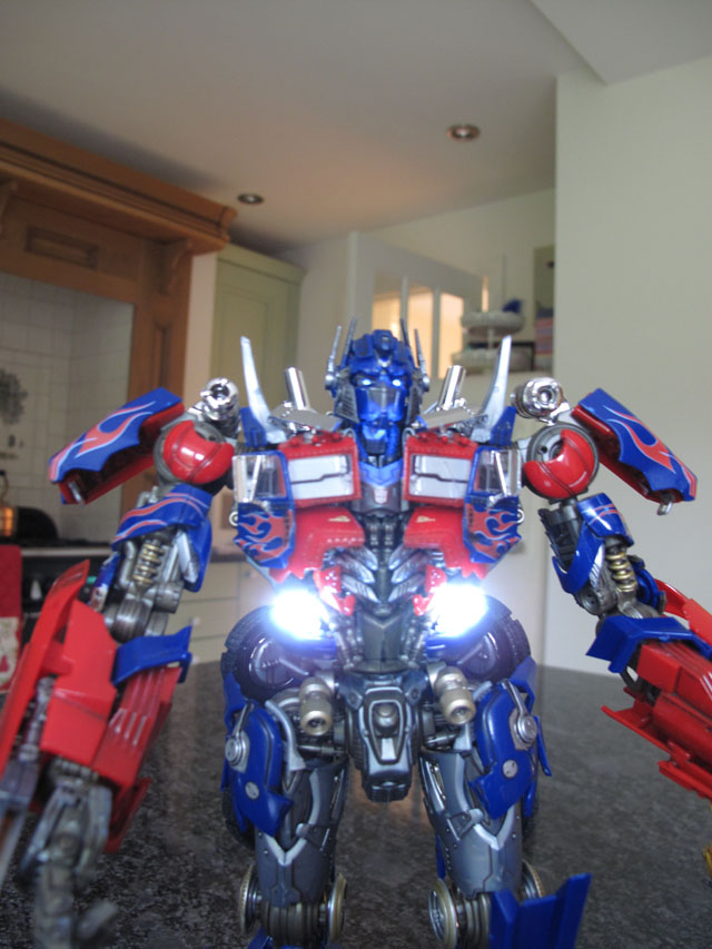 Optimus lit up