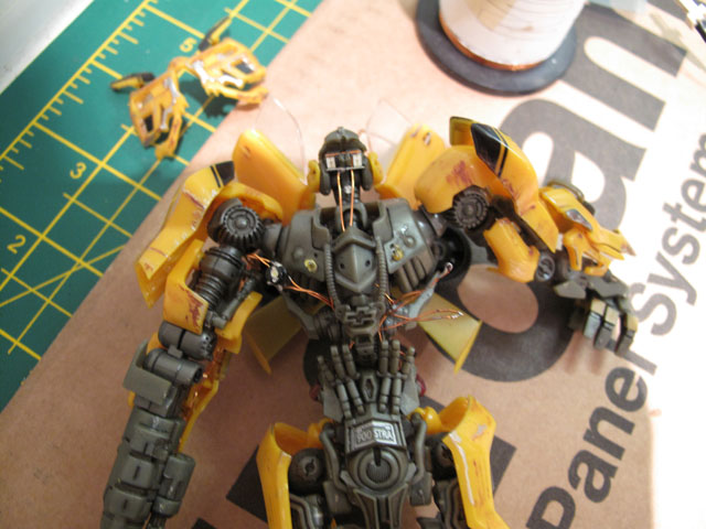 Bumblebee LEDs in place