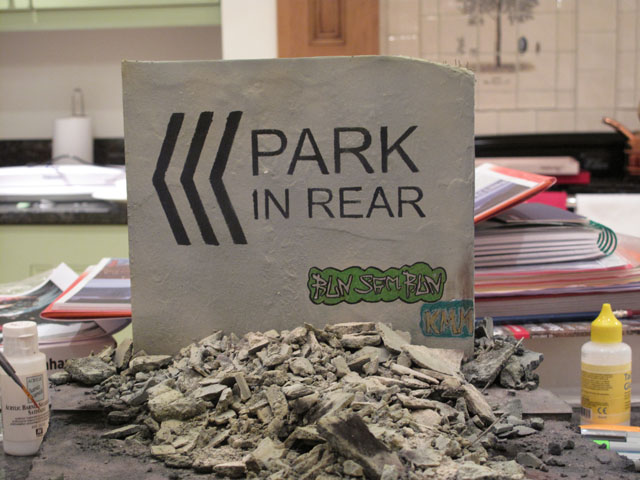 Finished sign