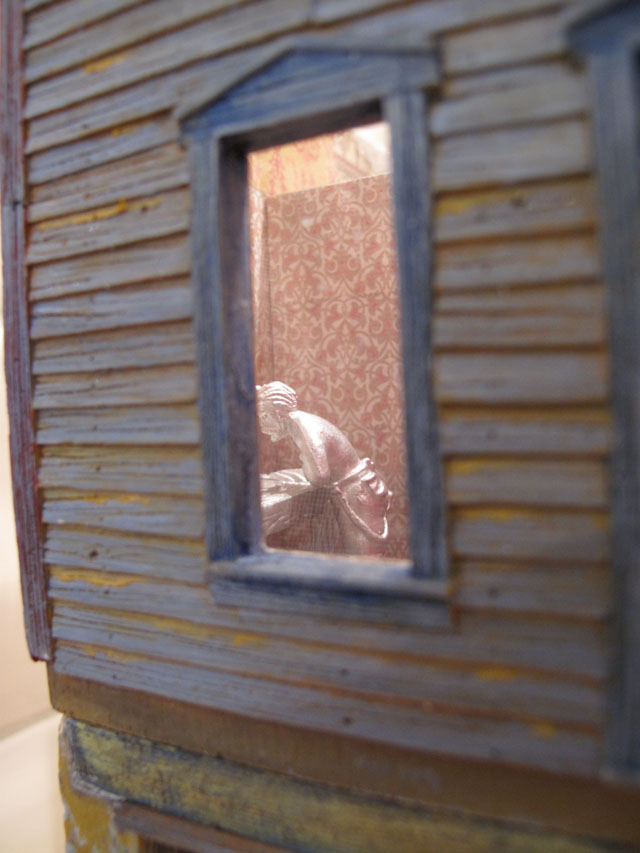Wash stand male through window