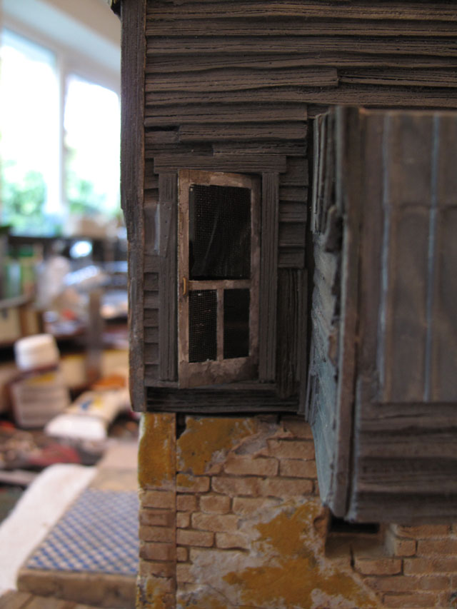 Bordello back screen door