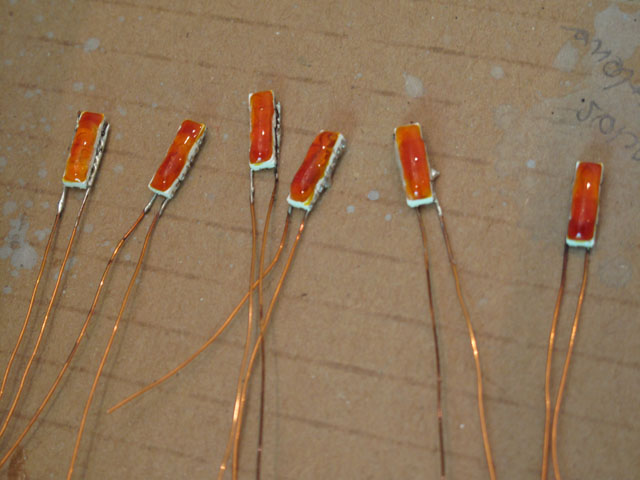 LEDs painted orange