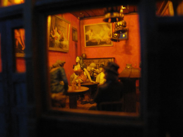 Bordello saloon interior