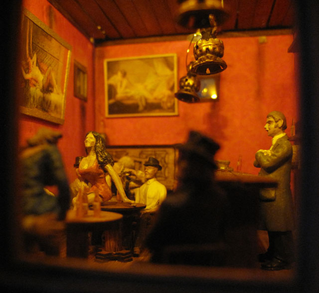 Bordello saloon interior