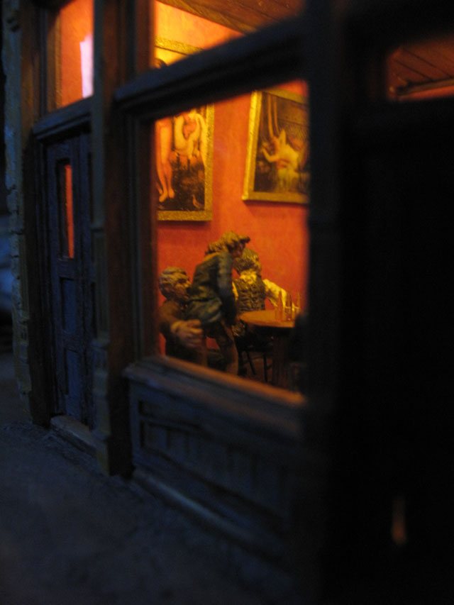 Bordello saloon interior