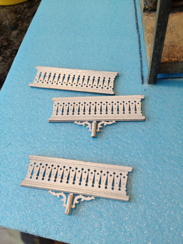 Plastic porch railing mouldings