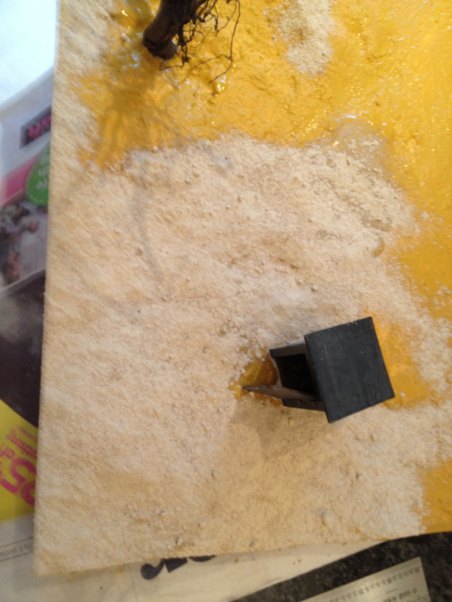 Sand coloured grout