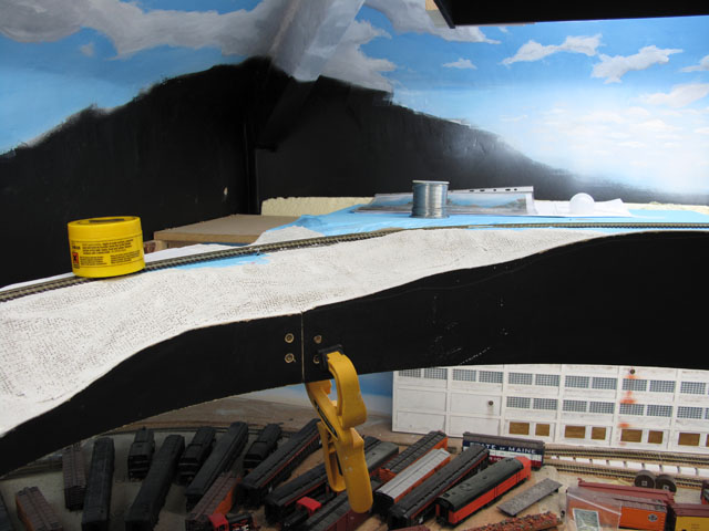 Upper level above turntable