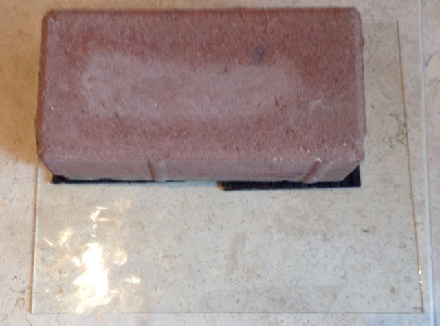Walls under a brick