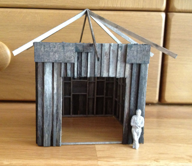 Hand Car Shed roof rafters