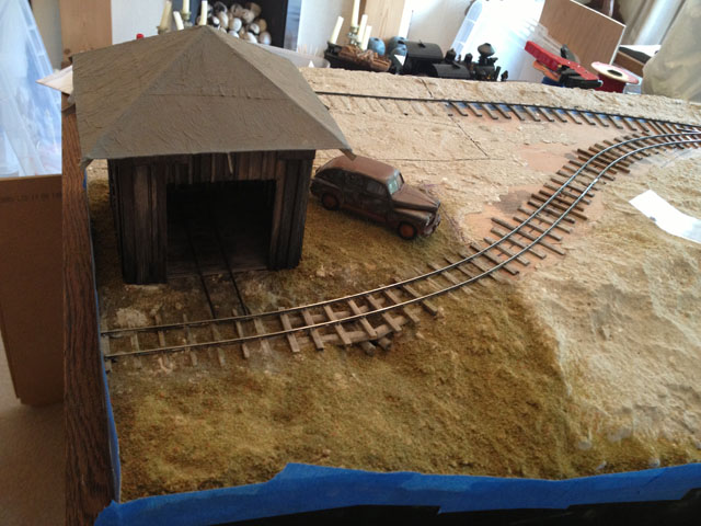 Hand Car Shed in place