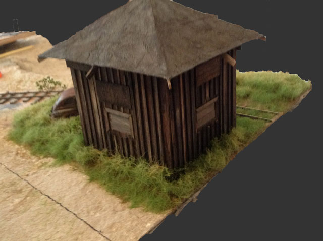 Hand car shed scenery