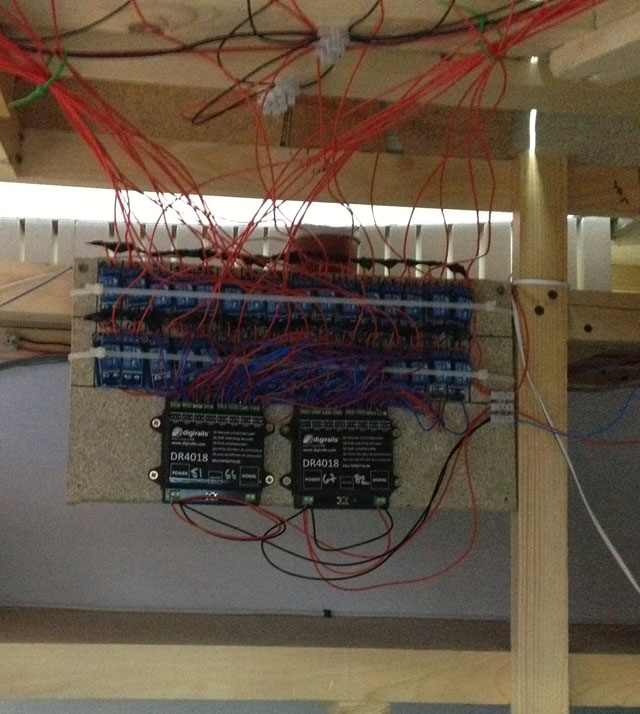 Relays in place