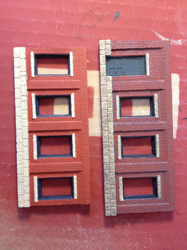 Comparison of wall colours