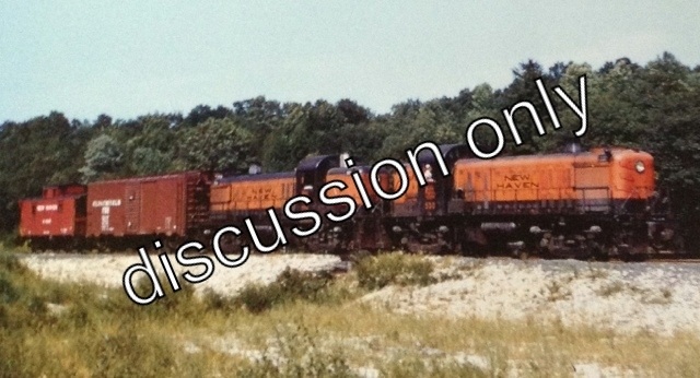 Side on view of train