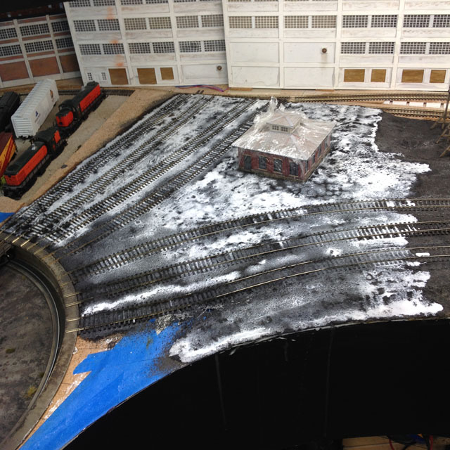 Glued grout