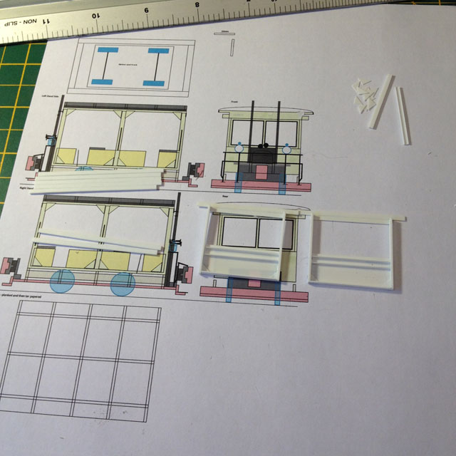 Styrene pieces