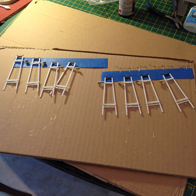 Steam lines before painting