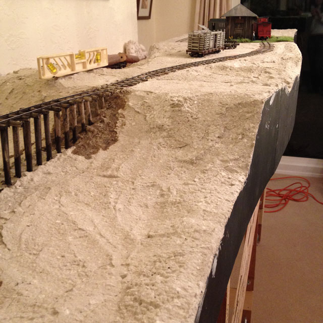 View down the layout