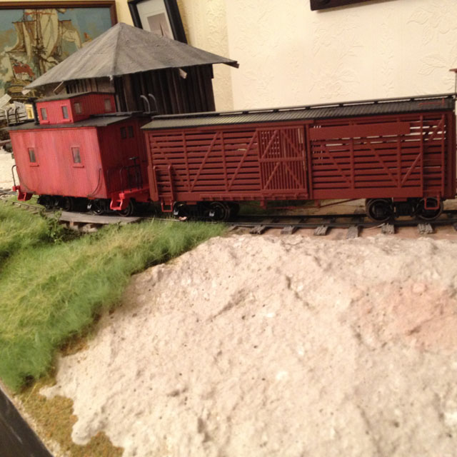 Caboose and shed