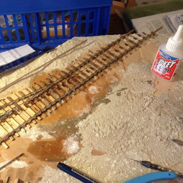 Glue puddle