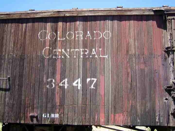 Wood box car