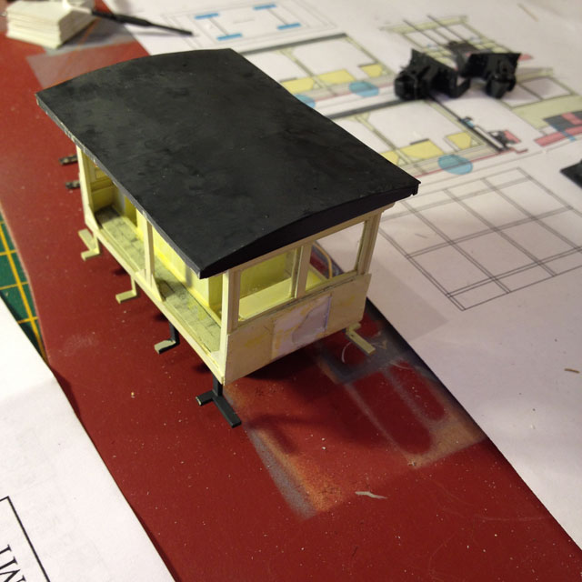Roof painted