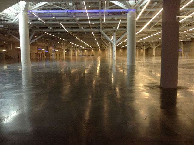 Trains Show empty hall