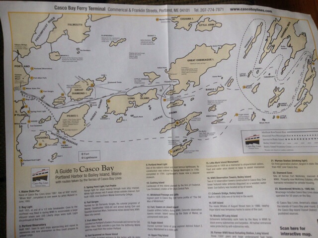 Map of Casco Bay