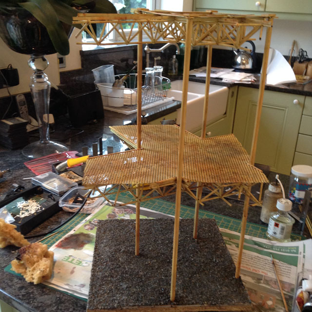 Weathered gantry