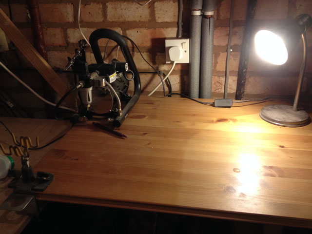 Corner of the garage