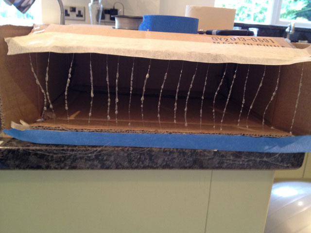 With epoxy
