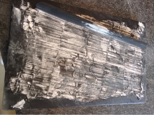 Scratched road