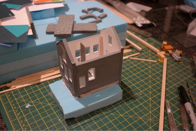 Spare brick building