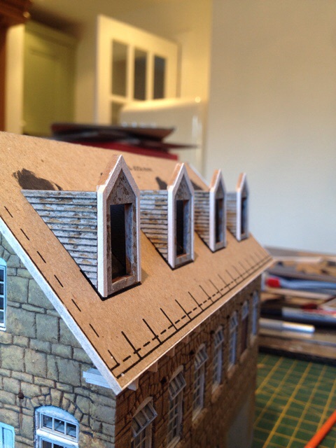 Dormers in place