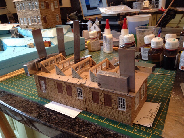 Gluing them in place
