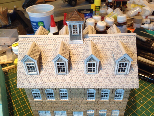 Grey slate roof