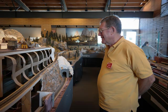 Mike perusing the layout