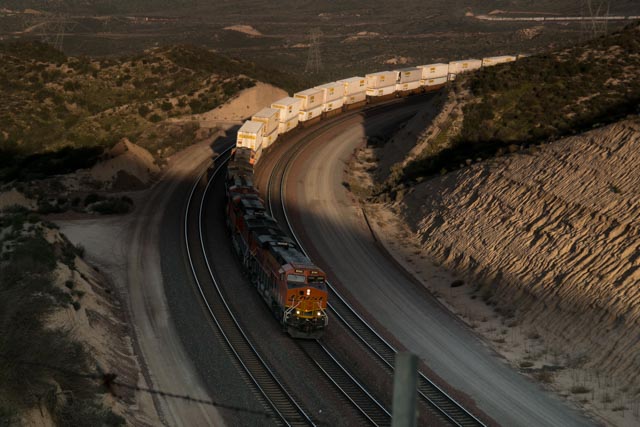 Cajon Pass first train