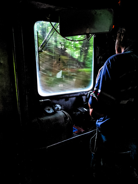Cuyahoga Scenic Valley Railroad - Budd car driver