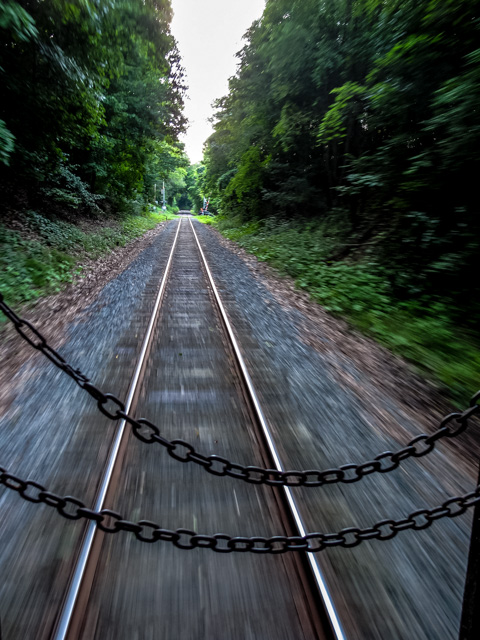Cuyahoga Scenic Valley Railroad - view from the Budd car