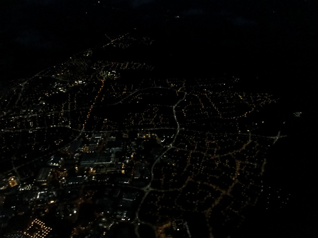 Flying back in to Birmingham